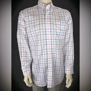 Paul Fredrick L/S Casual Button Down Classic Fit Like New Condition Size 17/34